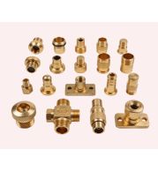 Customized Turned Parts in Brass and Copper Alloys, CNC Machined Components to Drawing or Sample, High Precision Custom Fittings for OEM and Industrial Projects